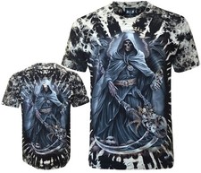 Tie Dye T-Shirt Grim Reaper w/