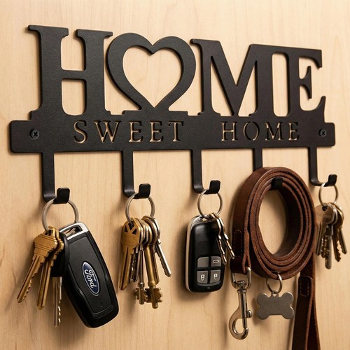 Entryway wall key holder - key, with