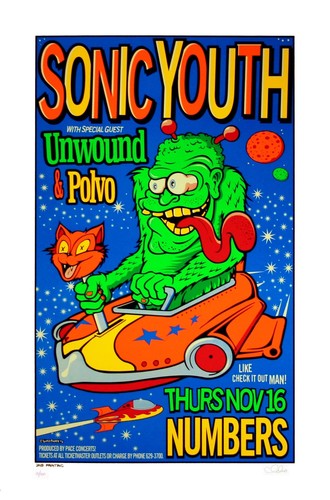 Sonic youth concert - youth, poster