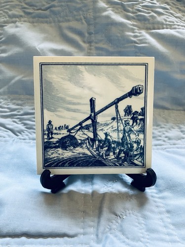 Unusual vintage dutch tile - unusual,