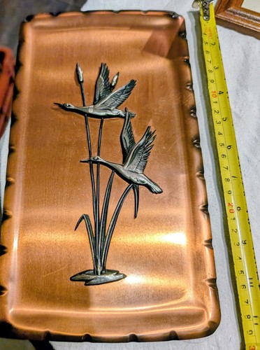 Vintage copper wall plaque - wall, plaque-