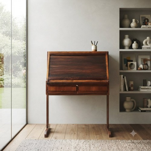 Vintage roll top desk exotic - desk,