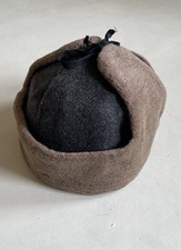 Vtg 1950s Soviet Ushanka Grey