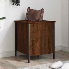 Storage Bench Brown Oak 40x42.5x50 cm Engineered Wood vidaXL