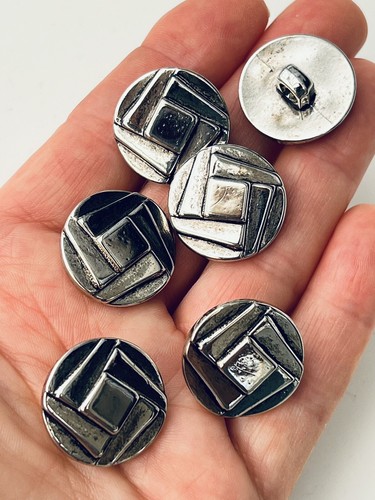 Silver buttons with shank - 8,