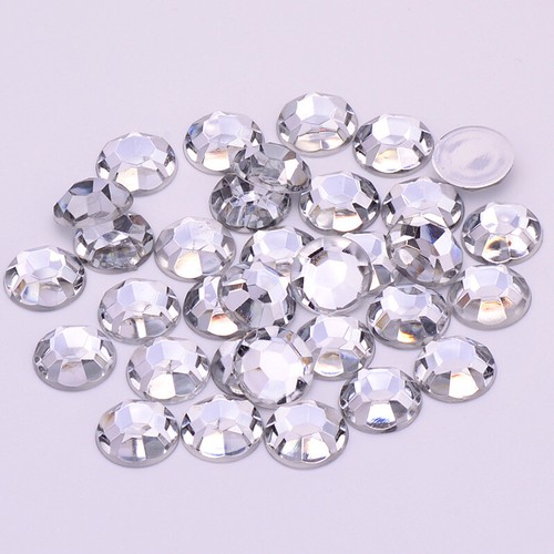Flat back rhinestones crystals - flat,