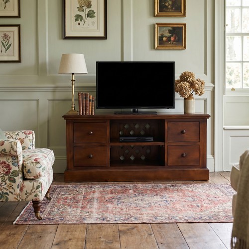 Mahogany media unit - tv,