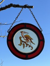 Vintage French Leaded Stained