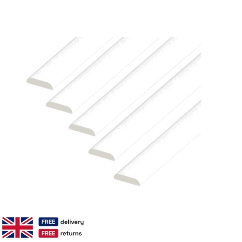 White 25mm upvc finishing trim - white,