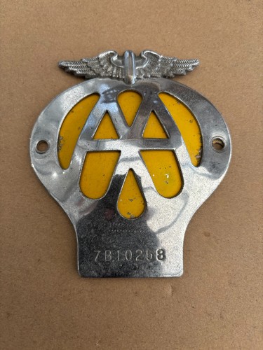 Vintage car grille - grille, badge
