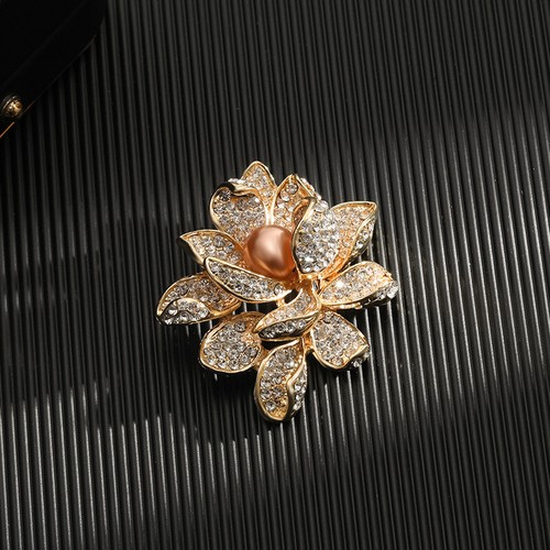 Flower pearl gold crystal - pearl,