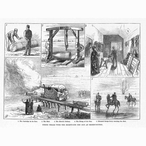 Shoeburyness firing trials - shoeburyness,