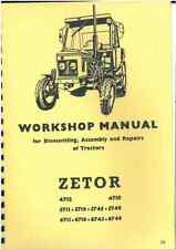 Zetor Tractor 4712 4718 5711 5718 5745 5748 6711 6718 6745 6748 Workshop Manual