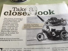 BROOKLANDS SIDECAR MOTORCYCLE