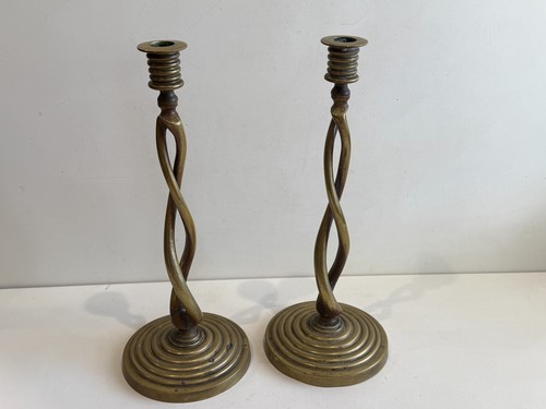 Antique brass barley twist - antique,