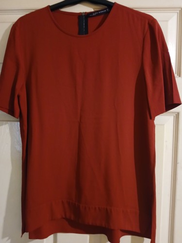 Zara deep red top - zara,