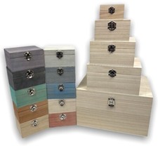 Large Engraved Wooden Boxes