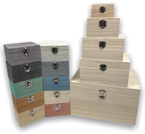 Large engraved wooden boxes - large,
