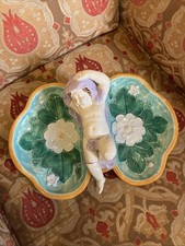 Antique Majolica Reclining