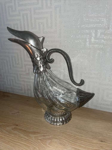 Vintage silver plated glass - vintage,