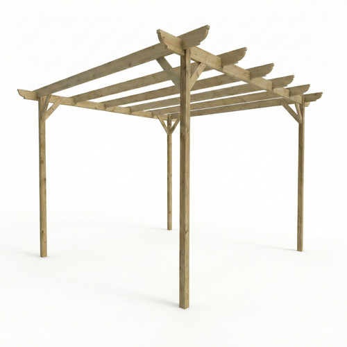 Wooden pergola kit - pergola, garden