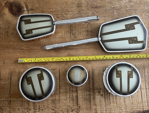 Vintage art deco vanity set - deco,