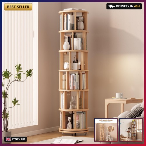 Tier rotating bookshelf 360 - rotating, bookshelf,
