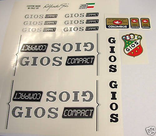 Gios compact decals for - gios,