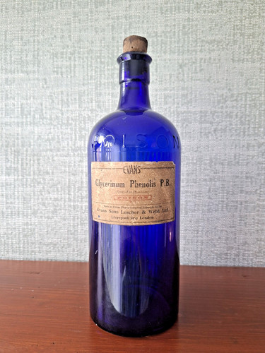 Vintage cobalt blue poison - vintage,