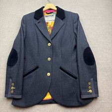 Joules Tweed Jacket UK 12 Navy
