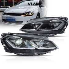 VLAND LED Projector Headlights For Volkswagen VW Golf 7.5 MK7.5 2017-2021 Sliver