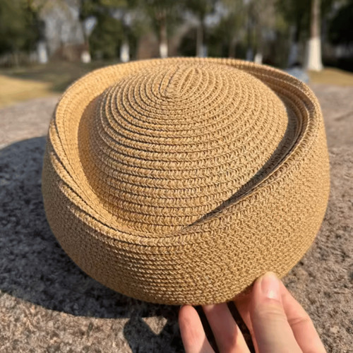 Elegant straw beret hat - elegant,