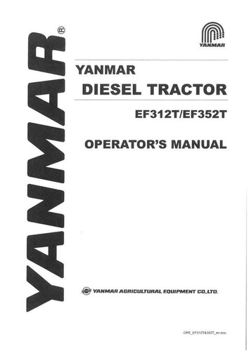Yanmar diesel tractor ef312t - tractor, &
