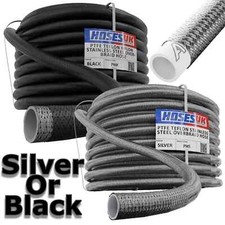 AN -6 (8mm) 5/16" Black Silver