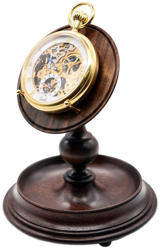 Rosewood pocket watch - pocket, stand