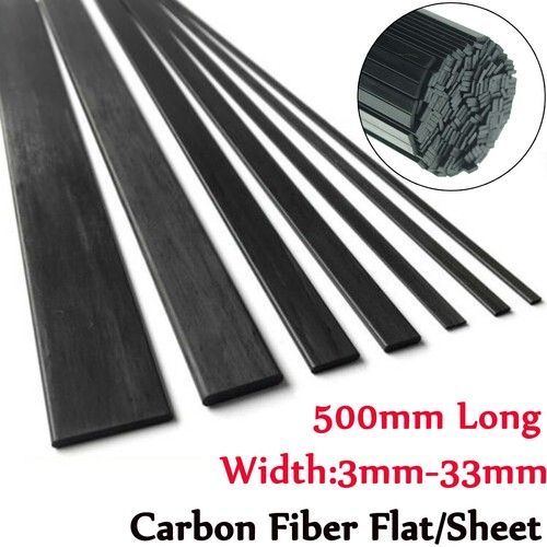 10pcs 500mm carbon fiber flat - 10pcs,