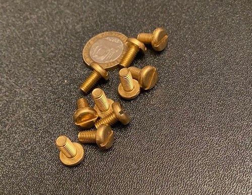 Brass pan head - machine, screw