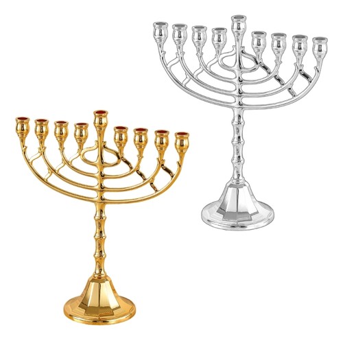 Plated menorah candelabra - candelabra, 9