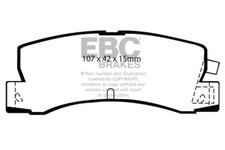 EBC Greenstuff Rear Brake Pads for Toyota Corolla 1.6 GTi 16v FWD AE92 89 > 92