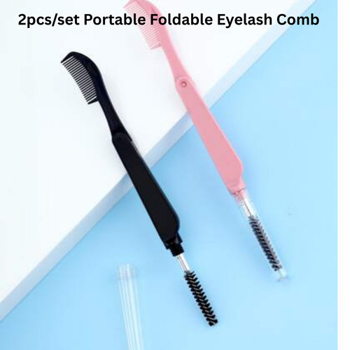 Foldable eyelash comb - foldable,