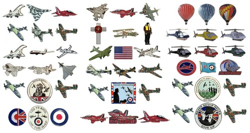 Aircraft enamel badge sets raf - aircraft,