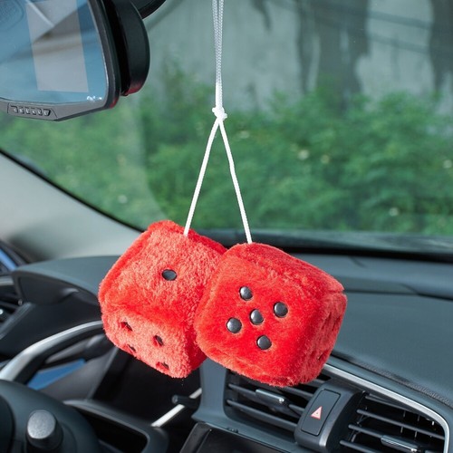 Red retro hanging - hanging, car