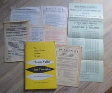 Thames Valley Traction Control Ltd Bus Timetable Plus Extras April 1966 + Map