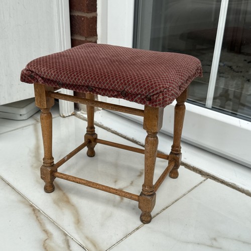Vintage portable brown stool - vintage,
