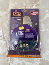 Ixos Interconnect Cable S-VHS & 2 RCA To Scart 3 Meter