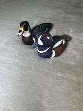 ? Vintage Handcrafted Wooden Duck Decoys – Lot of 2, Hand-Carved, Painted