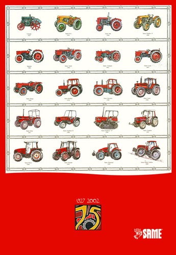 Vintage same trattori years - vintage,