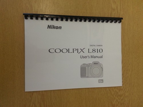 Nikon coolpix l810 user manual - coolpix,