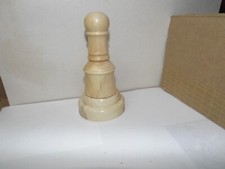 Hande made wooden palm gavel and a block