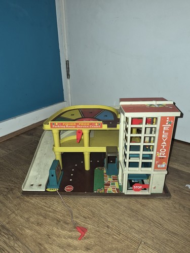 Vintage fisher price parking - vintage, fisher-price